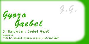 gyozo gaebel business card